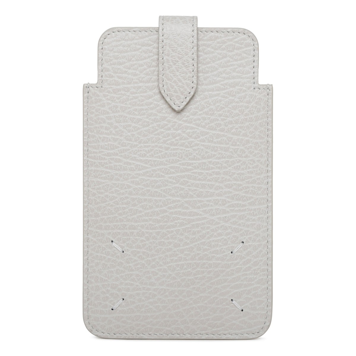 Ice White Leather Phone Holder