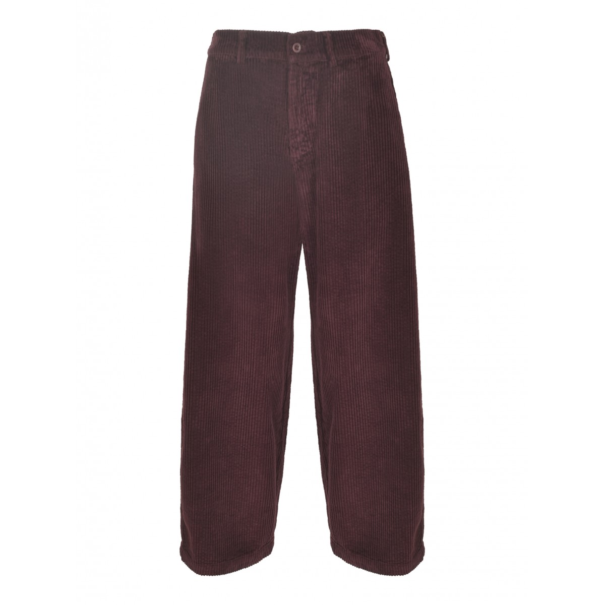 Pantaloni elastico dietro gamba larga