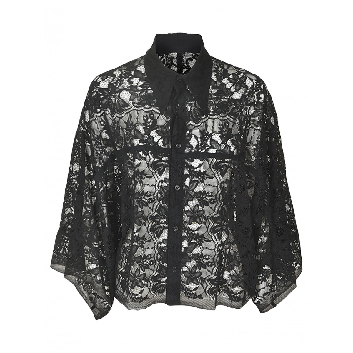 camicia pizzo manica kimono