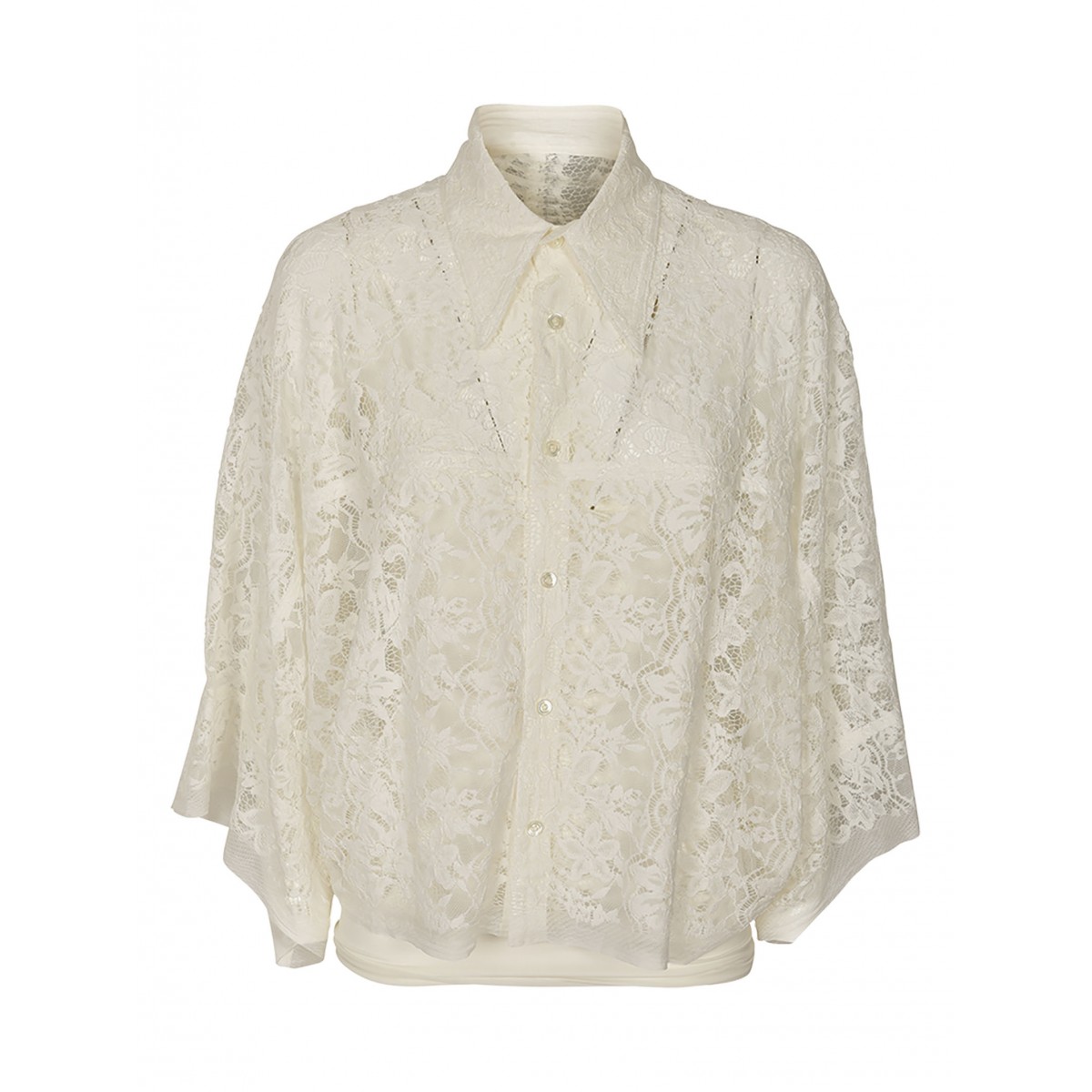 Camicia pizzo manica kimono