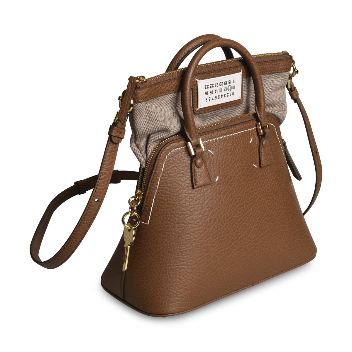 Brown Leather Mini 5AC Bag