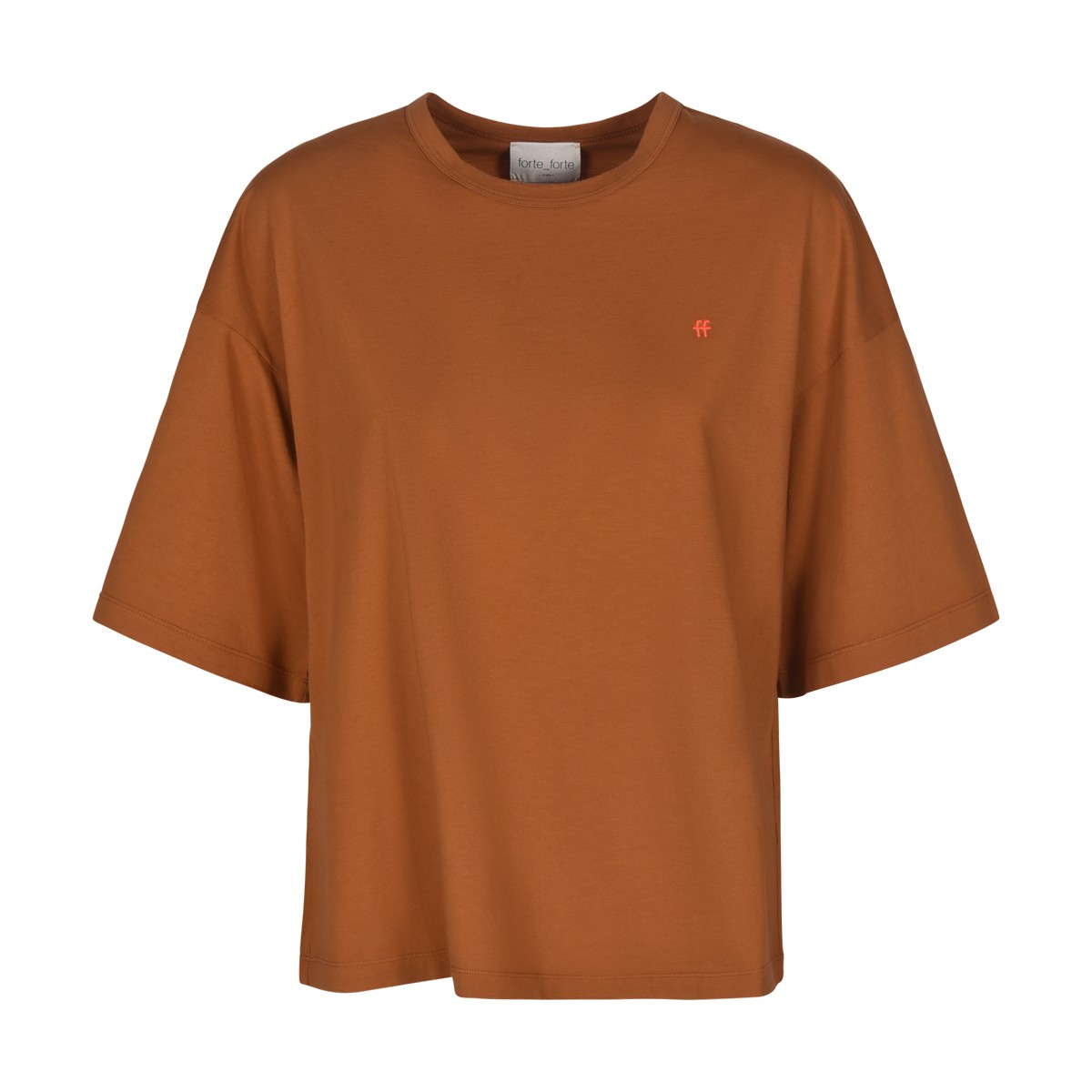 Tobacco Brown Cotton T-Shirt