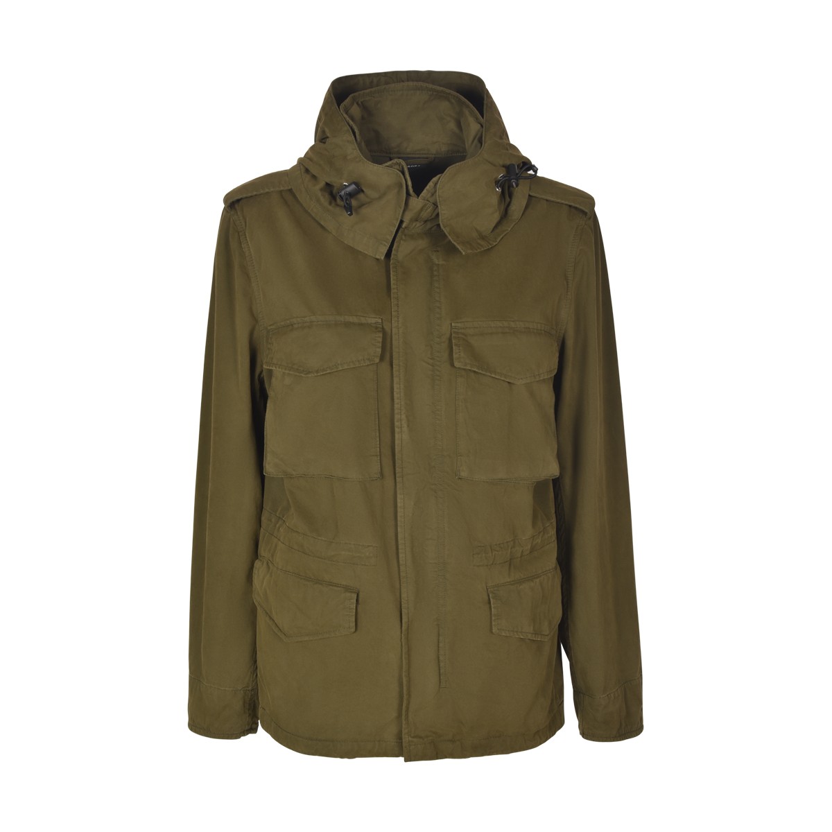Military Green Hooded Jacket