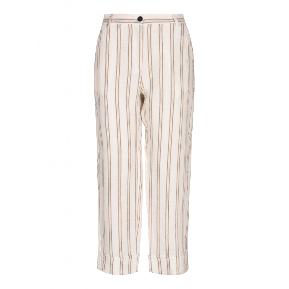 Summer Sand Striped Linen Pants