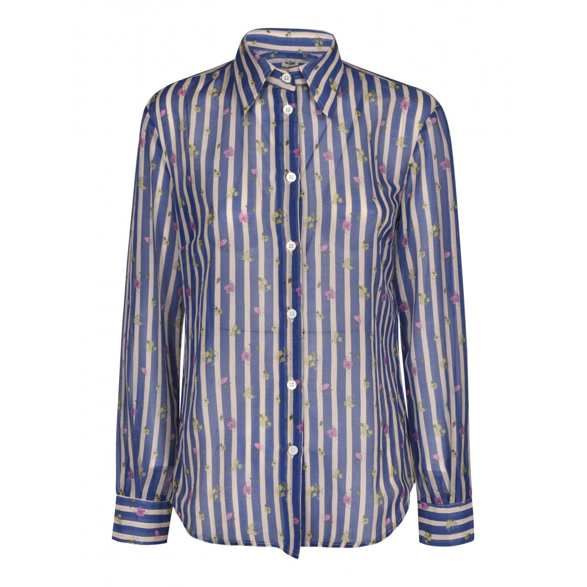 Lapis Blue Striped Shirt