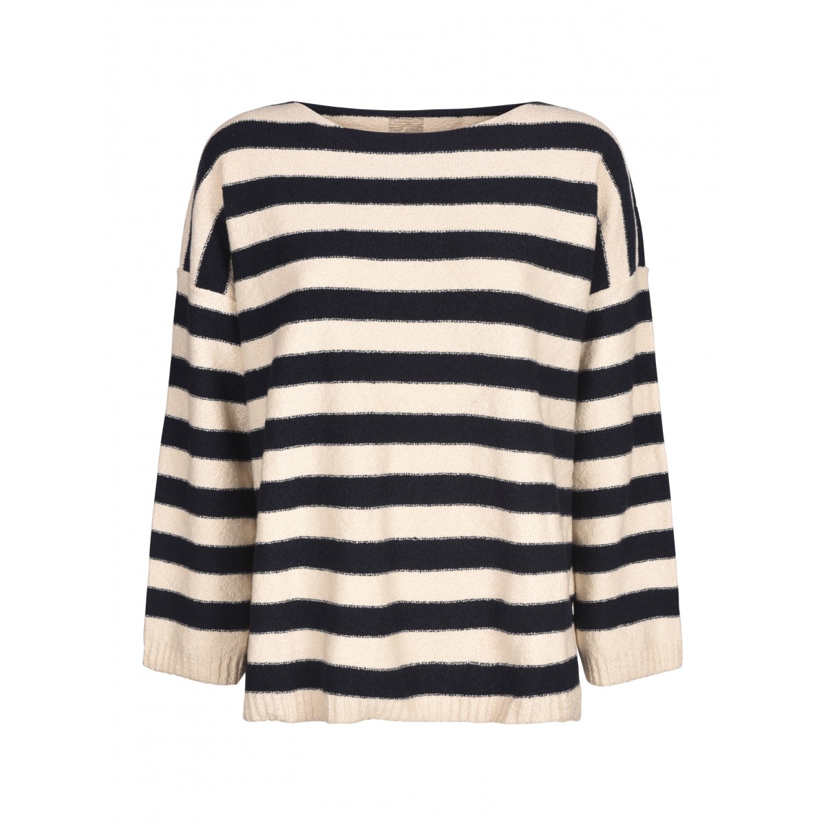 Navy and White Striped Sweater
