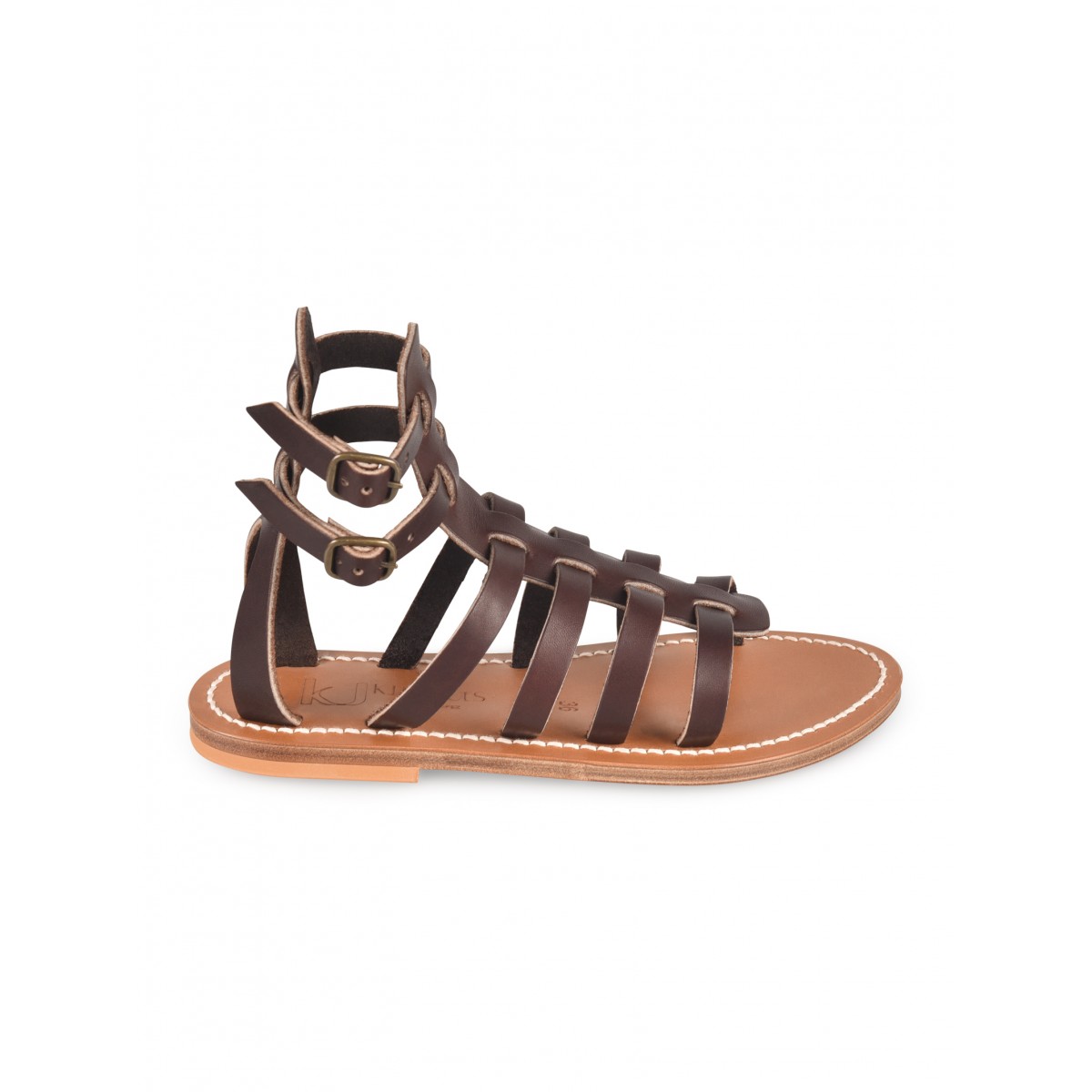 Brown Taline Flat Sandals