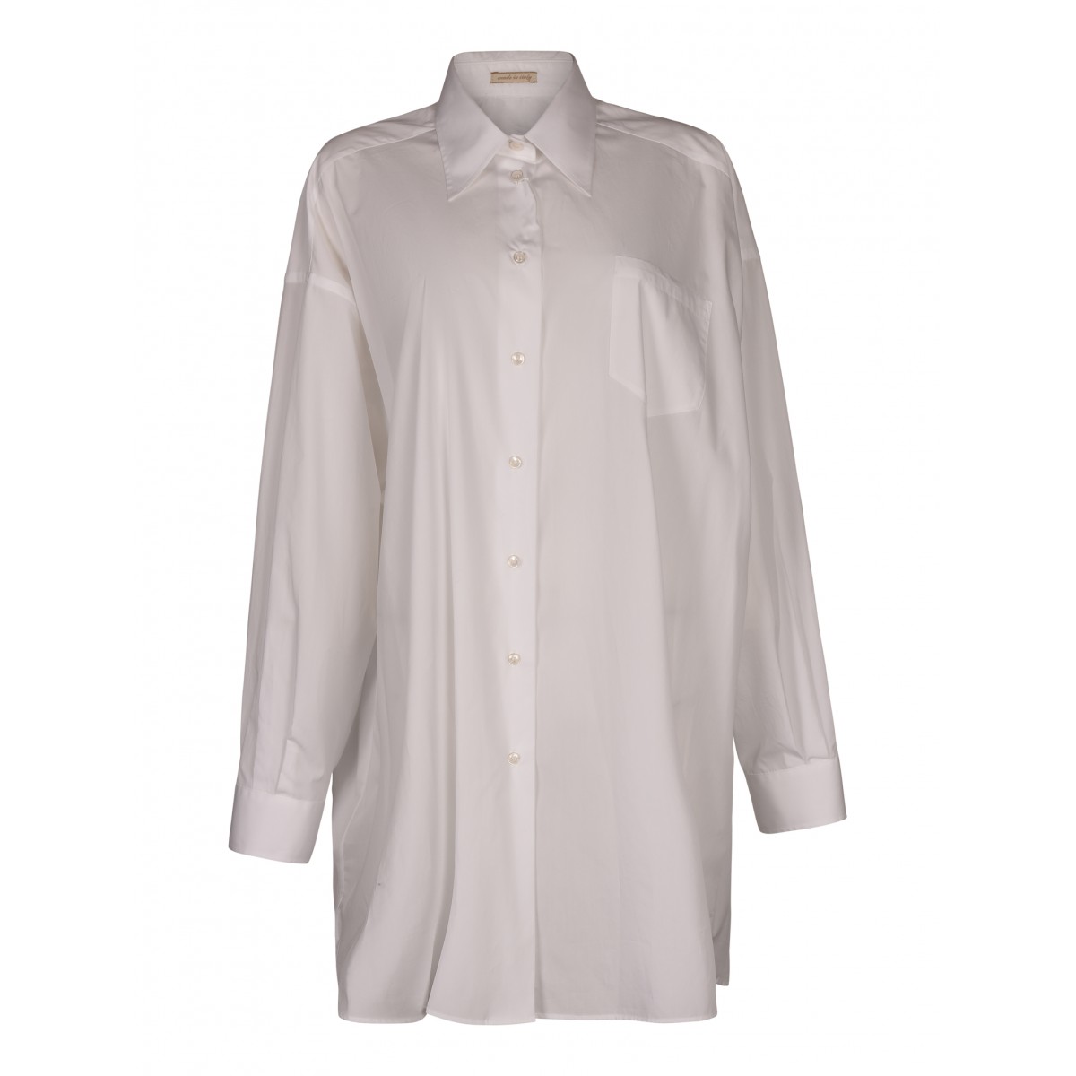 White Cotton Oversize Shirt