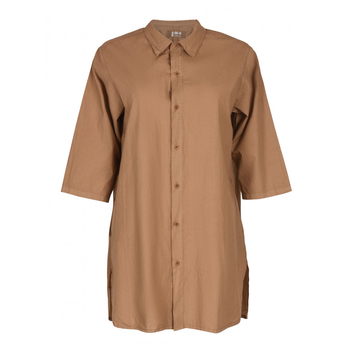 Oversize Brown Elia Cotton Shirt