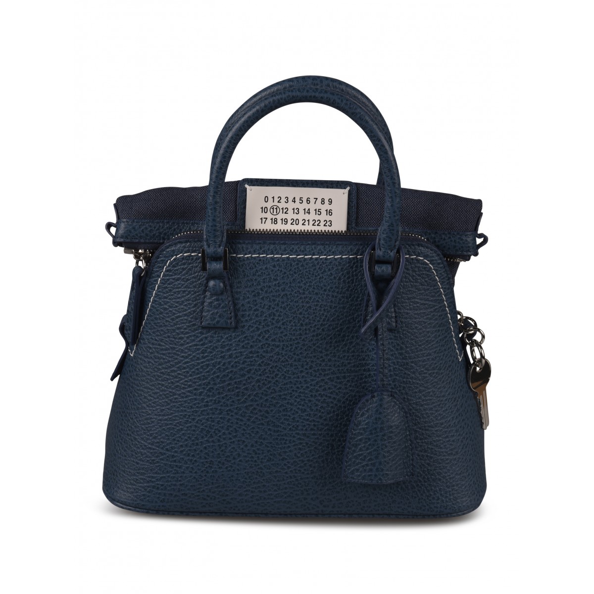 Mid Blue Leather Mini 5AC Bag