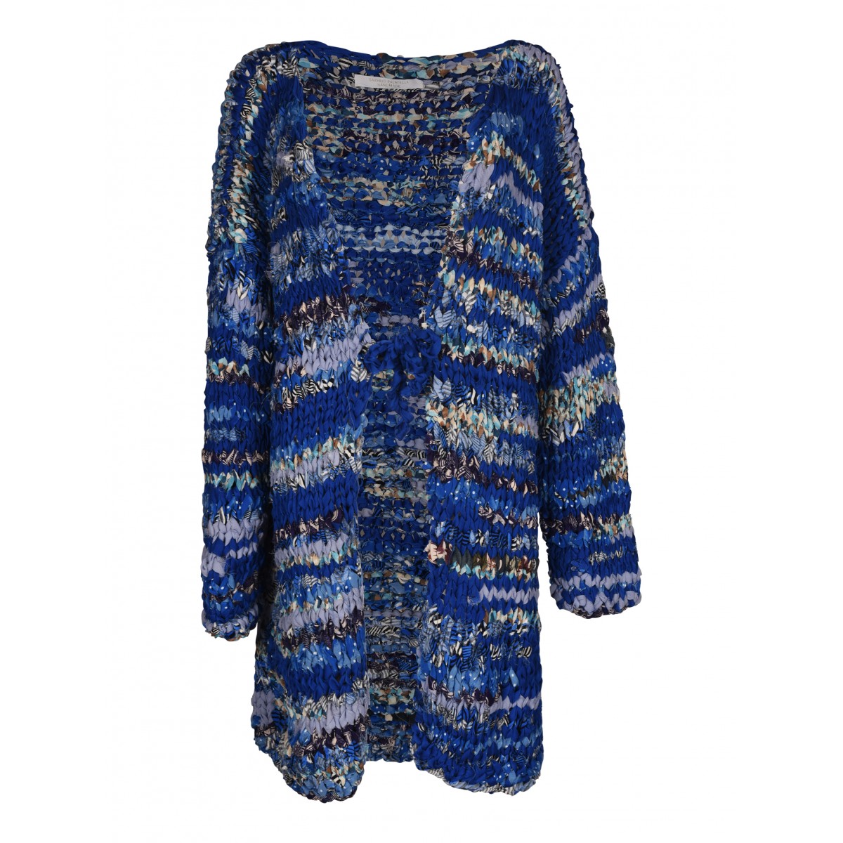 Blue Shades Silk Knitted Cardigan