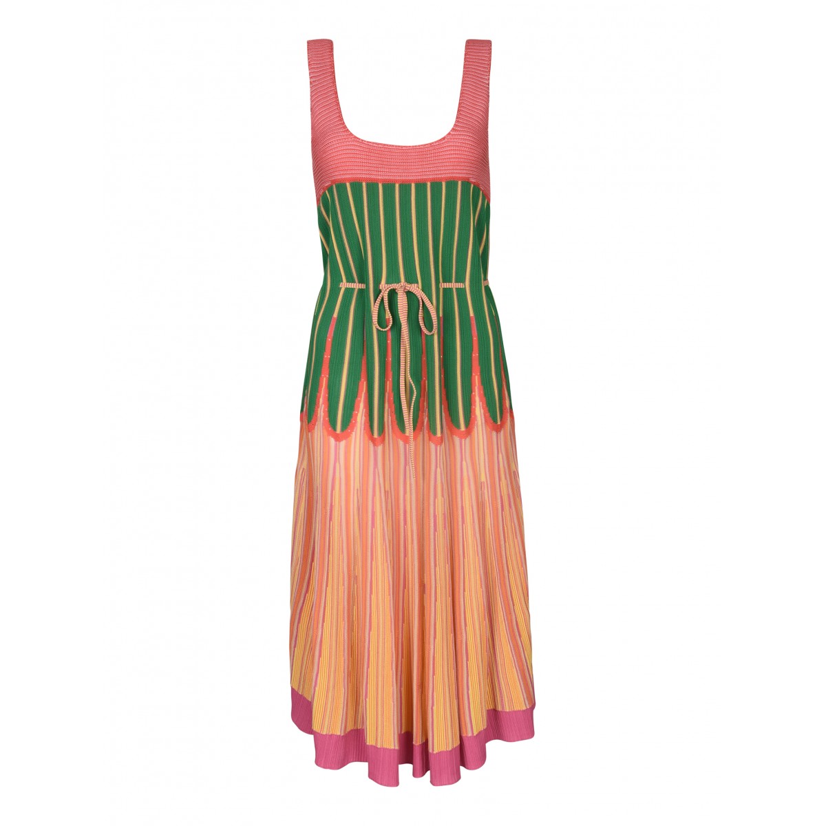 Multicolor Dress with sunburst...