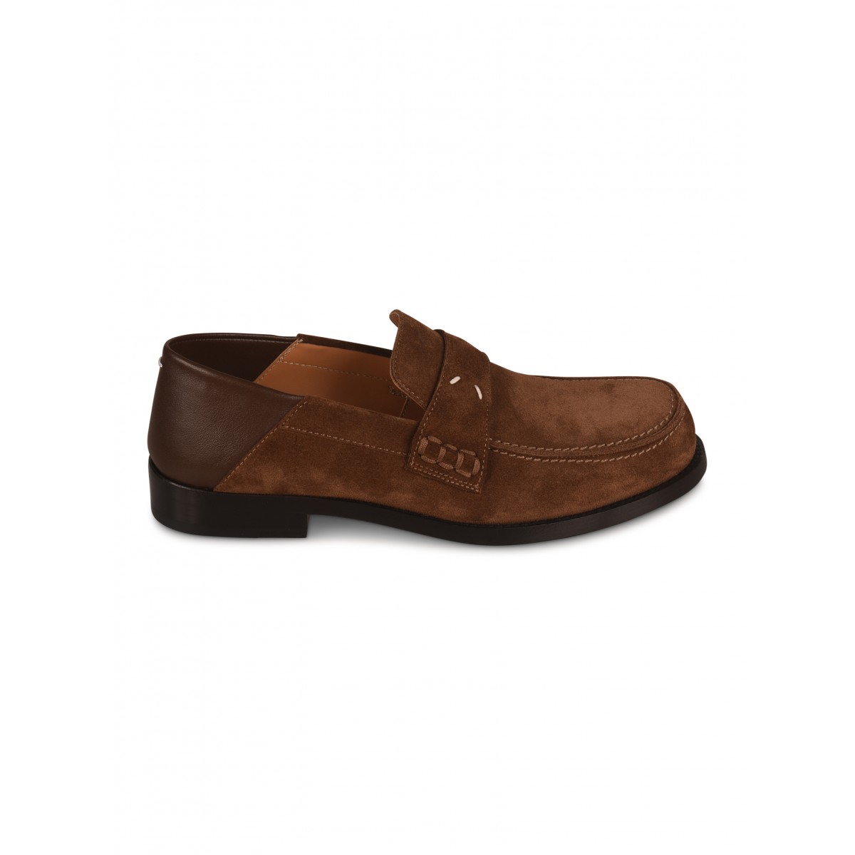 Brown Camden leather loafers
