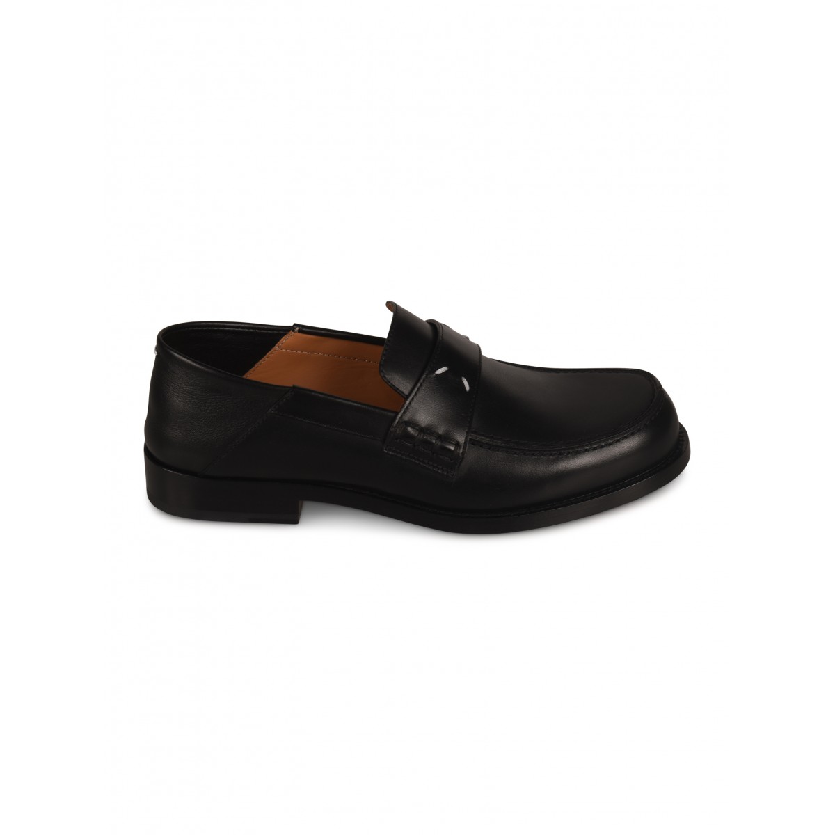 Black Camden leather loafers
