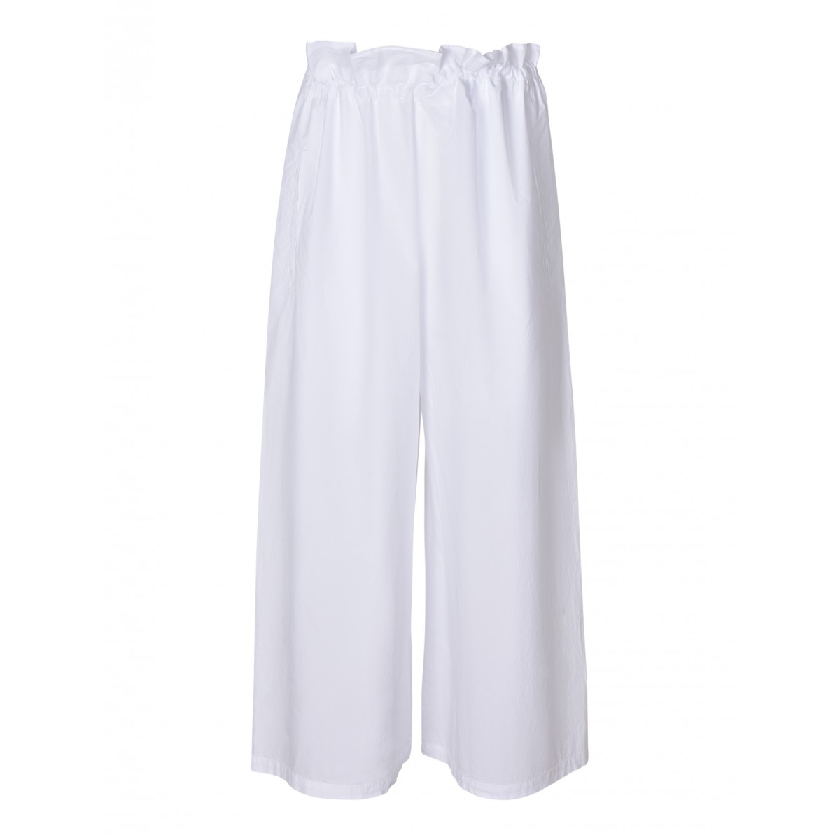 Pantalone 100% cotone white