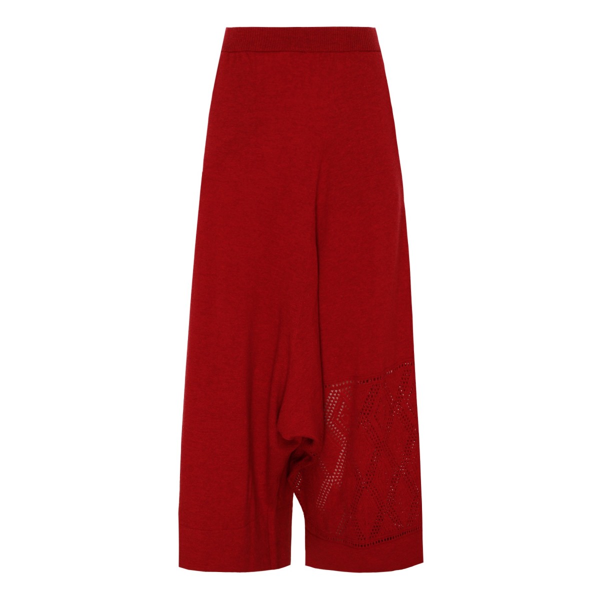 Fire Red Wool Pants